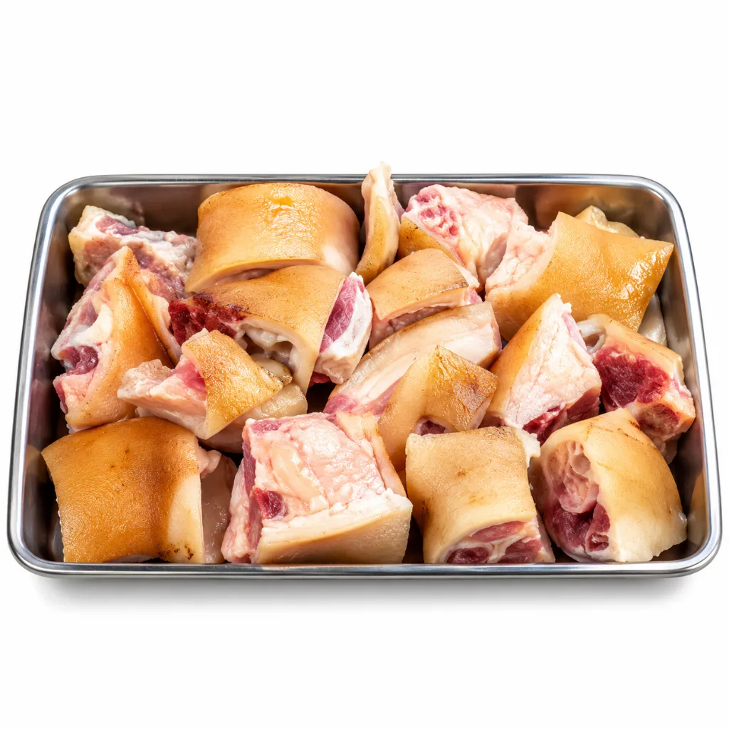 Tray of Raw Pork Hock Pieces.webp