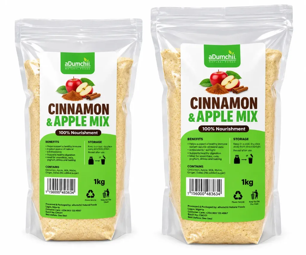 [REP-3634] Cinnamon&Apple Mix Garri 1kg